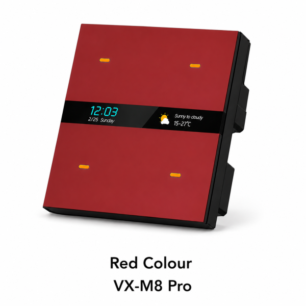 VXM8-Pro-red Smart Metal Switch | VX-M8 Pro