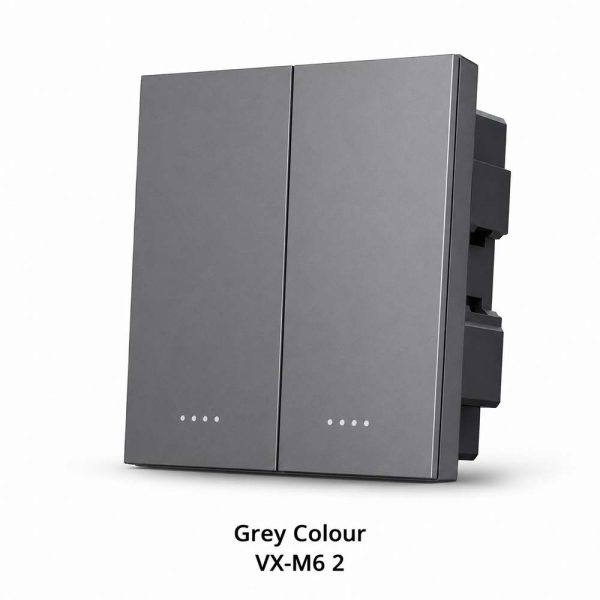 VXM6 2 Grey Smart Metal Switch | VXM6 2