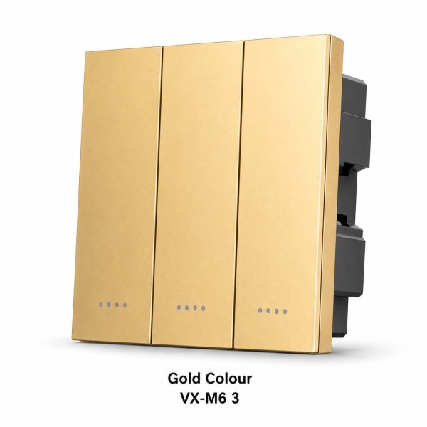 VXM6 3 Gold Smart Metal Switch | VXM6 3