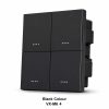 VXM6 4 Black Smart Metal Switch | VXM6 4