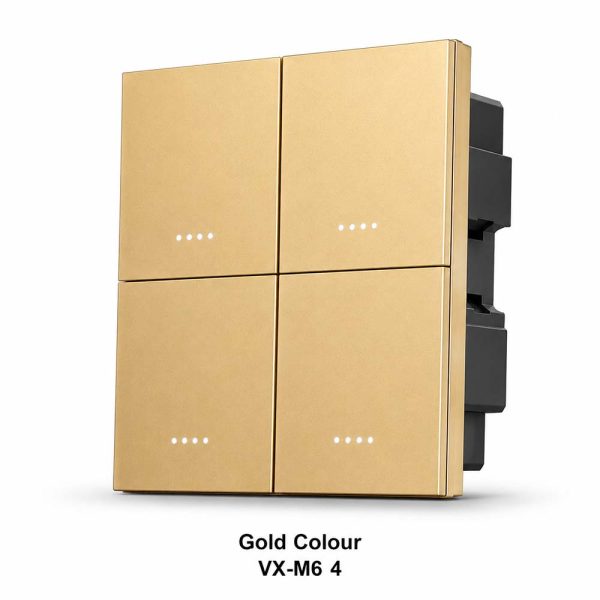 VXM6 4 Gold Smart Metal Switch | VXM6 4