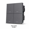 VXM6 4 Grey Smart Metal Switch | VXM6 4