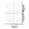 VXM6 4 White Smart Metal Switch | VXM6 4